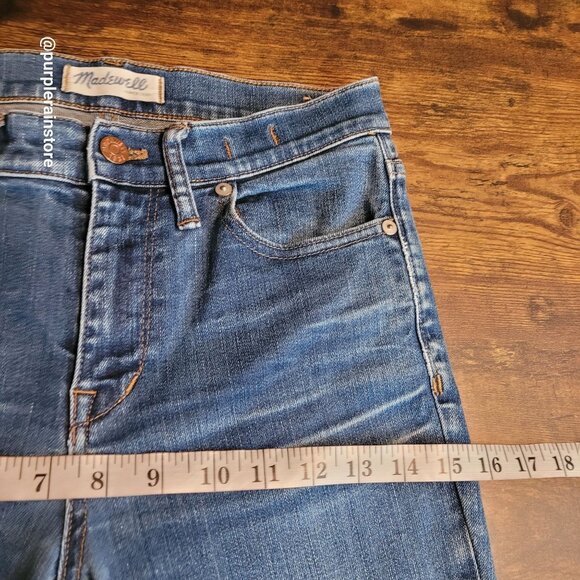 Madewell Jeans 27 High Riser Skinny Davis Wash B7131 Stretch Denim - Picture 7 of 11